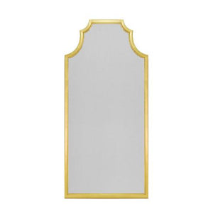 Our Finley floor mirror, featuring modern Asian design and elegant styling, adds the perfect finishing touch to any dressing room or grand foyer. The hand-finished gold leaf frame exudes a sense of high style and sophistication.