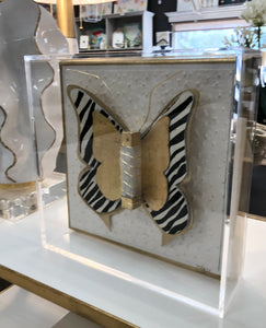 Selenite Butterfly in Shadowbox