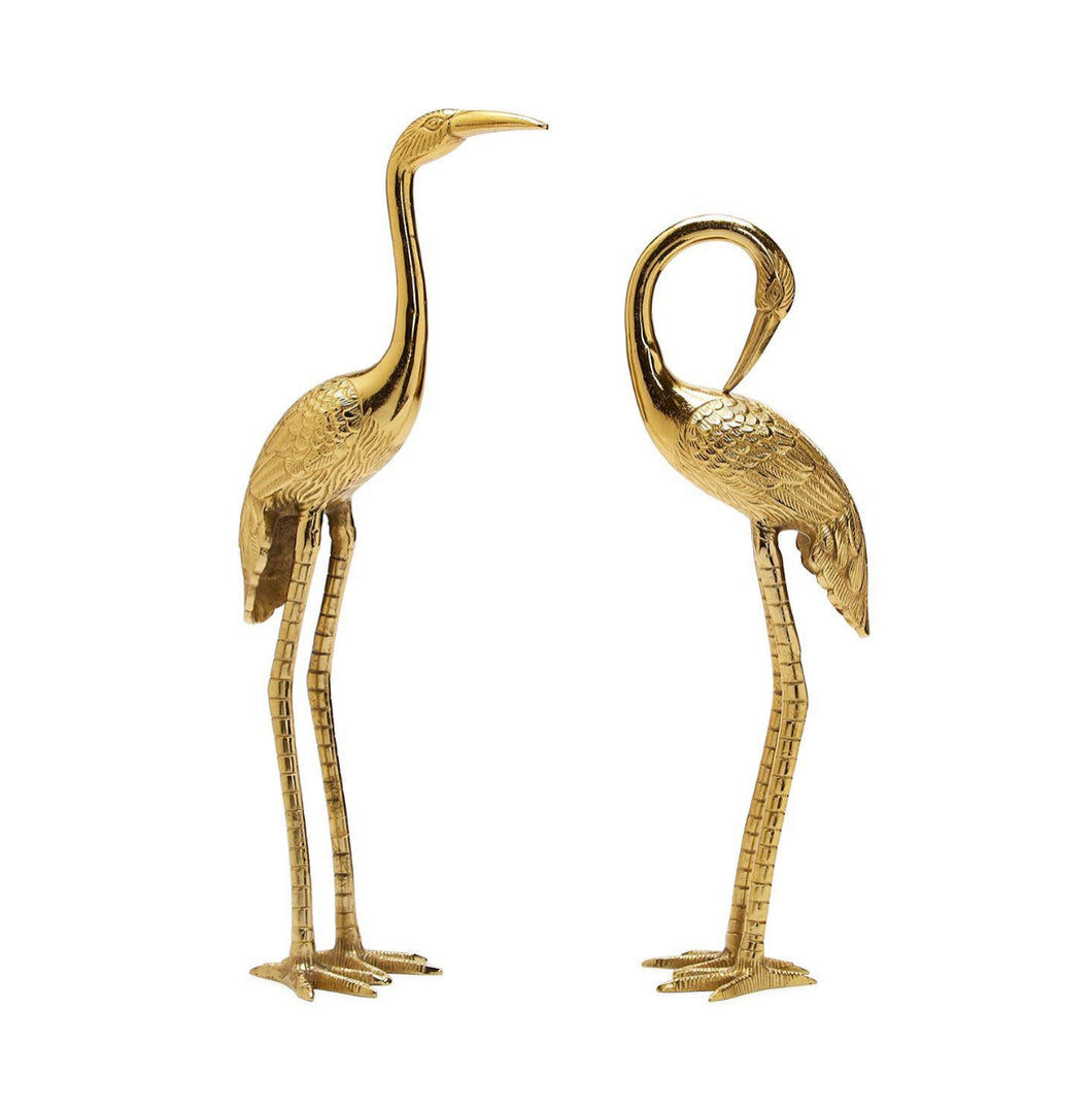 Crane Sculptures, Set of Two