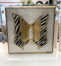 Load image into Gallery viewer, Selenite Butterfly in Shadowbox
