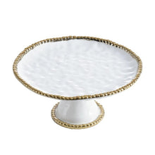 Load image into Gallery viewer, Transform your desserts into exquisite masterpieces with our elegant round cake stand. Perfect for displaying cakes, cupcakes, and pastries in a sophisticated and exclusive manner.
