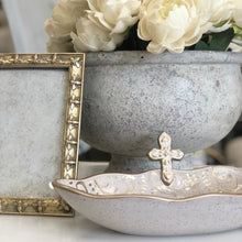 Load image into Gallery viewer, Prayer is a valuable gift, and these hand-gilded Prayer Bowls are a meaningful and cherished addition to any collection. With their refined design and 7 blank cards for writing prayer intentions, they are perfect for any prayerful individual. These gorgeous bowls by Louisiana artist Pamela Sack make a perfect sentimental gift.
