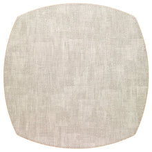 Load image into Gallery viewer, Experience elegance and refinement with these low-maintenance luxury vinyl placemats, ideal for everyday dining or formal gatherings. The delicate beading along the edges adds a touch of sophistication to your tablescape and brings a subtle sparkle to any occasion.
