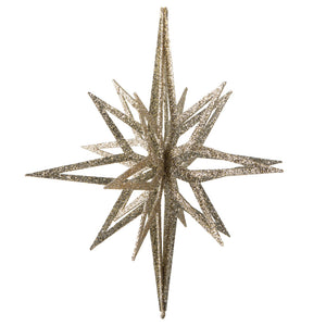 16" Champagne Iridescent Star