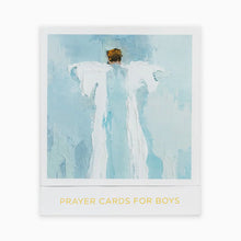 Load image into Gallery viewer, Introducing Prayer Cards for Boys, featuring 26 unique prayers and corresponding scriptures. Each card showcases the new Gracious One angel by Anne Neilson on the front, with a prayer and scripture on the back. Experience comfort and protection as you pray over your child with these cards.
