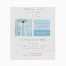 Load image into Gallery viewer, Introducing Prayer Cards for Boys, featuring 26 unique prayers and corresponding scriptures. Each card showcases the new Gracious One angel by Anne Neilson on the front, with a prayer and scripture on the back. Experience comfort and protection as you pray over your child with these cards.
