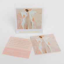 Load image into Gallery viewer, Introducing our Prayer Cards for Girls - 26 unique and powerful prayers paired with corresponding scriptures. On the front, Anne Neilson&#39;s new Gracious One angel, while the back features a prayer and scripture. Ideal for bringing comfort and protection through your child&#39;s prayers.
