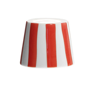 Change up your portable lamp with an easily swappable lampshade addition! Available in multiple colorways. Expertly crafted and hand-painted in Italy, this striped ceramic lampshade is available in multiple colorways to match any decor. Its unique handmade design offers a one-of-a-kind touch to elevate any living space.