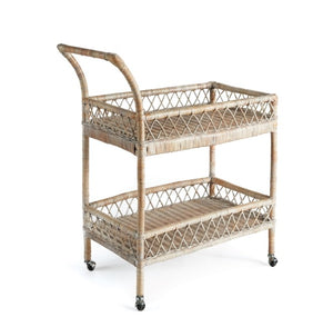 Burma Rattan Bar Cart