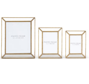 Antiqued Glass Pane Photo Frames