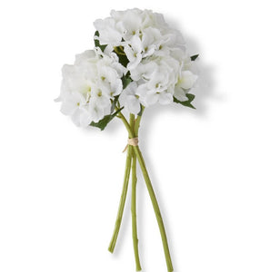 Real Touch Hydrangea Bouquet, White