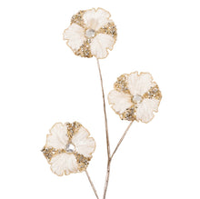 Load image into Gallery viewer, Ivory Trumpet Flowers Pick
