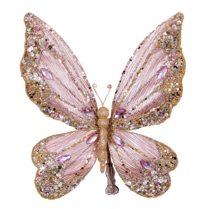 Light Pink Butterfly Clip