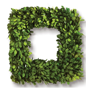 Boxwood Square Wreath