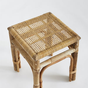 Featuring a sturdy wooden structure and intricate caning, the Anton Side Table is a charming addition. It can be placed next to a sofa in the sitting room or anywhere that requires a lovely accent piece. 