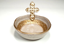 Load image into Gallery viewer, Prayer is a valuable gift, and these hand-gilded Prayer Bowls are a meaningful and cherished addition to any collection. With their refined design and 7 blank cards for writing prayer intentions, they are perfect for any prayerful individual. These gorgeous bowls by Louisiana artist Pamela Sack make a perfect sentimental gift.
