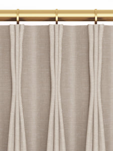 Experience the luxurious warmth and comfort of our Rosemary Linen Drapery Panels. Made from high-quality, luxury linen fibers, these panels add a touch of elegance and calm to any room. Their crisp neutral shades will brighten up your space without compromising your privacy. Soft to the touch, linen is known for its exceptional crispness and texture, making it a favored choice among those seeking a luxurious look and feel for their home decor. Adding a blend of polyester keeps your panels wrinkle-resistant 