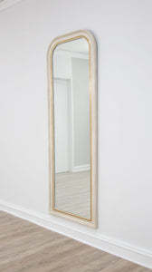 75" White & Gold Mirror