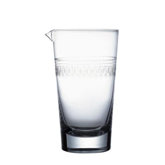 Elevate your cocktail skills and impress your guests with this mixing glass. Made from elegant lead-free crystal, hand-blown and hand-cut to perfection. It's not only visually stunning, but also dishwasher safe for convenient cleaning.