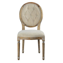 Load image into Gallery viewer, French Linen Tufted Dining Chair
