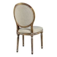 Load image into Gallery viewer, French Linen Tufted Dining Chair
