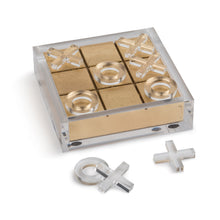 Load image into Gallery viewer, Gold &amp; Lucite Tic Tac Toe
