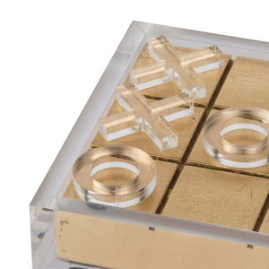 Gold & Lucite Tic Tac Toe