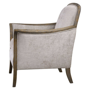 Welted Taupe Armchair