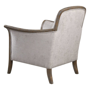 Welted Taupe Armchair