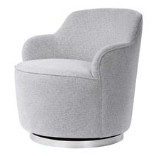 Load image into Gallery viewer, Stone Linen Swivel Chair
