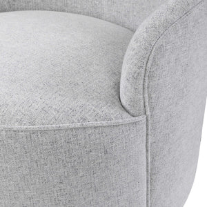 Stone Linen Swivel Chair