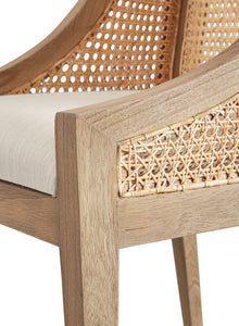 Natural Cane Back Occasional Chair