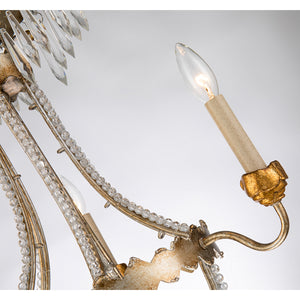 Winged Crystal Drop Chandelier