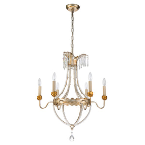 Winged Crystal Drop Chandelier