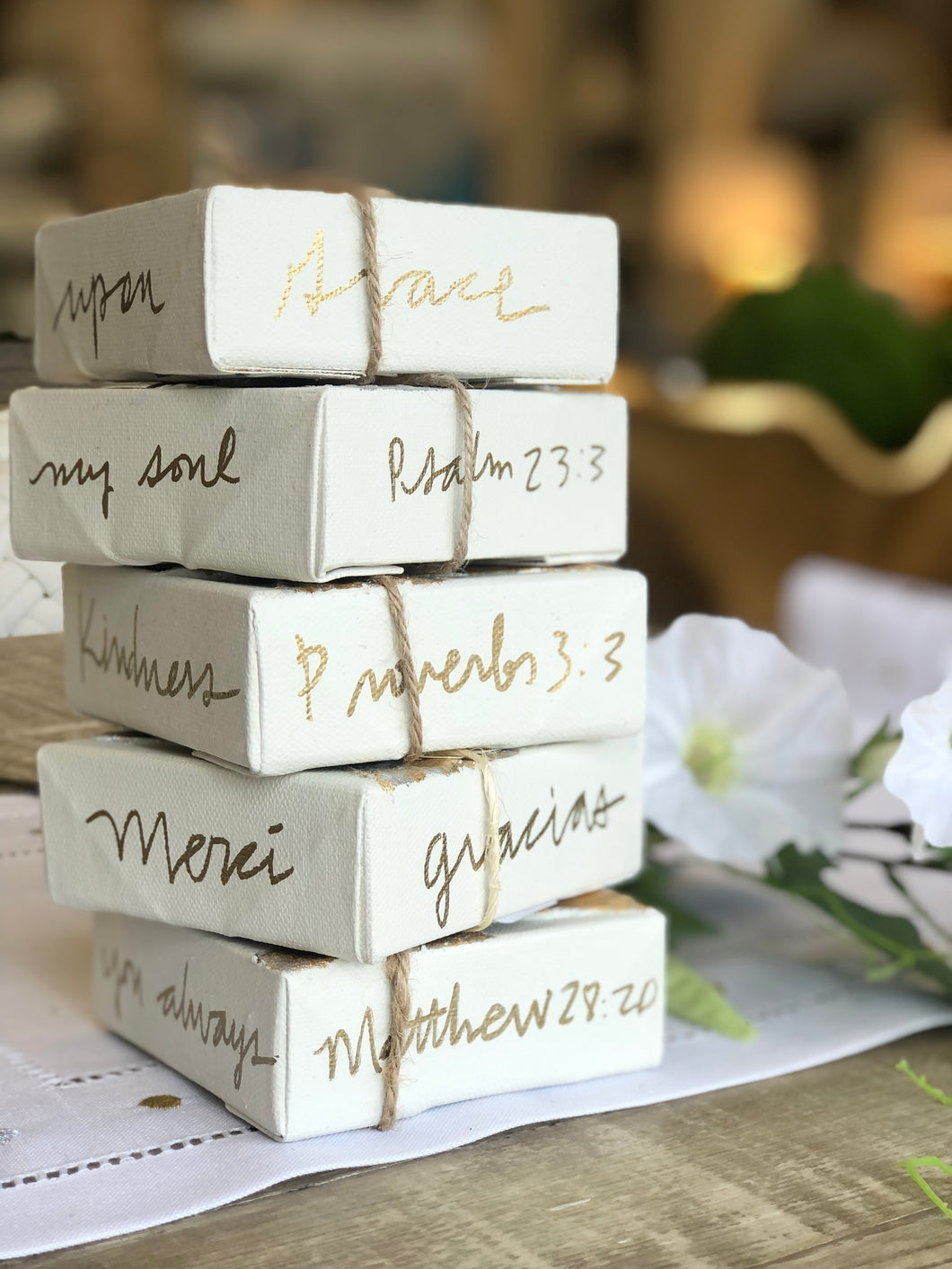 With these petite canvases depicting angels , you'll be spreading love, inspiration, and a sense of peace with every brushstroke. These hand-painted, original art gifts are perfect for anyone in your life who could use a little positive energy (including yourself).