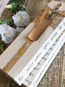 With these petite canvases depicting angels , you'll be spreading love, inspiration, and a sense of peace with every brushstroke. These hand-painted, original art gifts are perfect for anyone in your life who could use a little positive energy (including yourself).