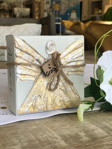 With these petite canvases depicting angels , you'll be spreading love, inspiration, and a sense of peace with every brushstroke. These hand-painted, original art gifts are perfect for anyone in your life who could use a little positive energy (including yourself).