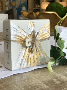 With these petite canvases depicting angels , you'll be spreading love, inspiration, and a sense of peace with every brushstroke. These hand-painted, original art gifts are perfect for anyone in your life who could use a little positive energy (including yourself).