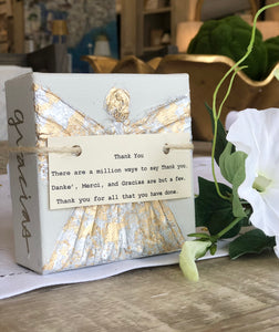With these petite canvases depicting angels , you'll be spreading love, inspiration, and a sense of peace with every brushstroke. These hand-painted, original art gifts are perfect for anyone in your life who could use a little positive energy (including yourself).