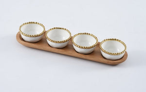 Golden Porcelain Servingware Collection