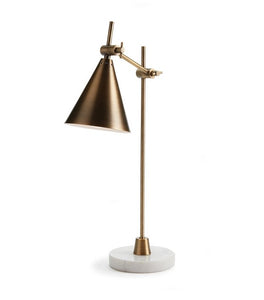 Brass & Marble Desk Lamp