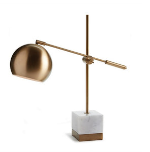 Domed Brassy Desk Lamp