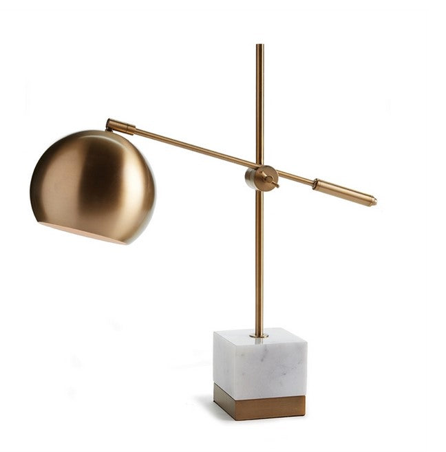 Domed Brassy Desk Lamp