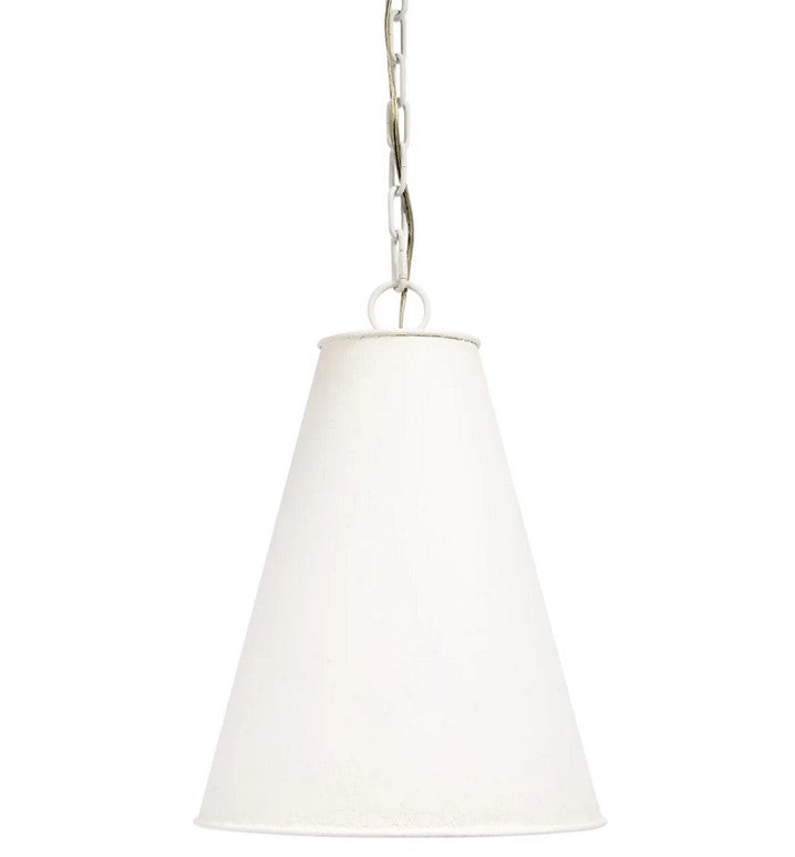 Designed to perfectly complement any modern space, the Collier Pendant features a sleek metal cylinder shade with a sophisticated textural classic gesso finish. Upgrade your lighting game with this stunning pendant.