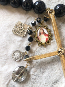 Black Onyx Decorative Rosary