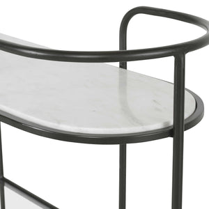 Black Metal Bar Console