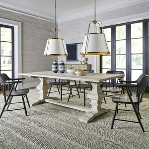 Whitewashed Extension Table 96"