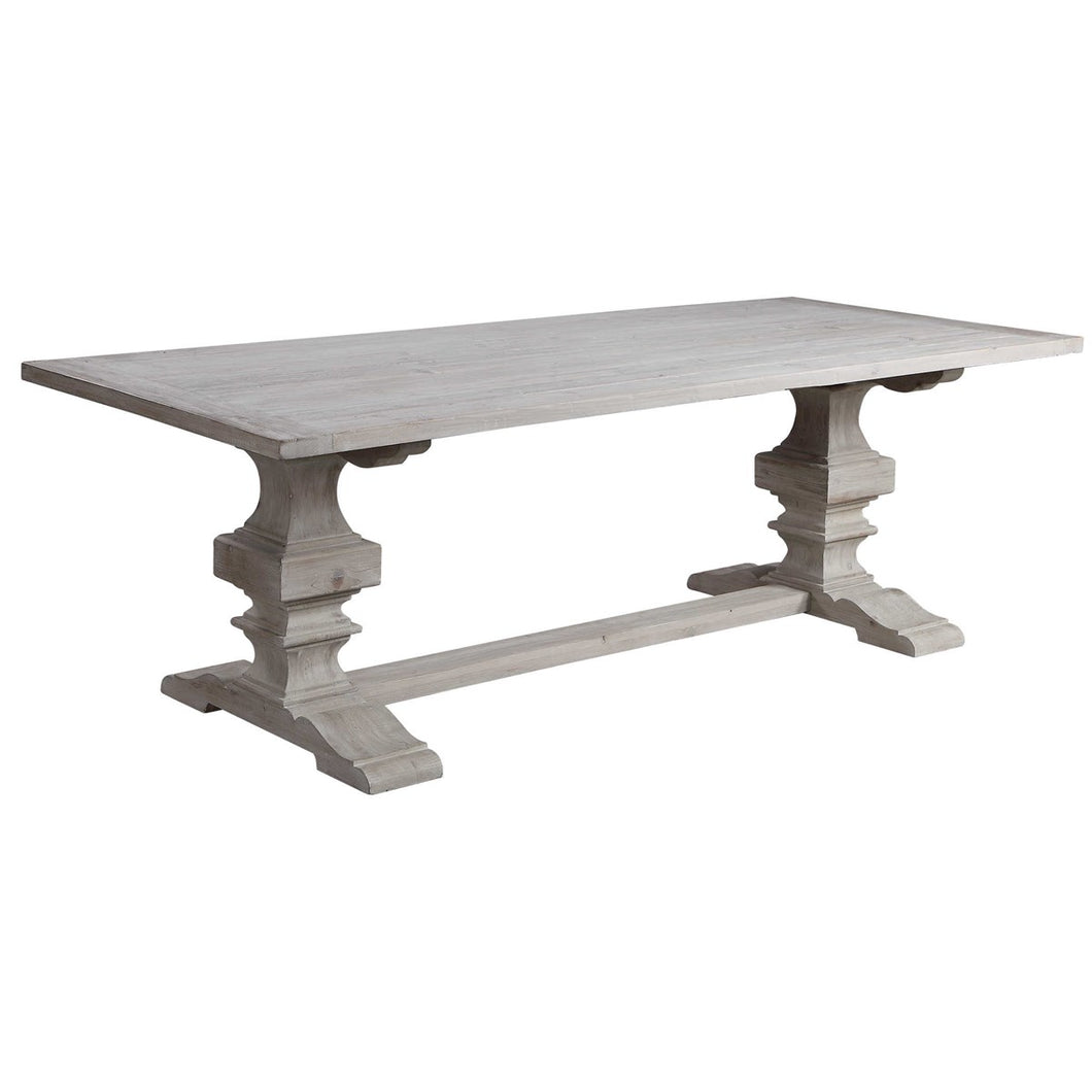 Whitewashed Extension Table 96
