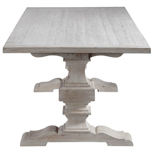Whitewashed Extension Table 96"