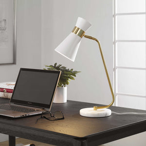 Pivoting Metal Desk Lamp